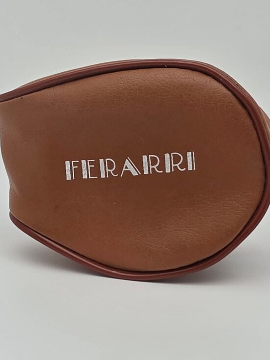 Ferarri White Frame Amber Brown Gradient Lens Folding Sunglasses w/ Case 55mm main image 3